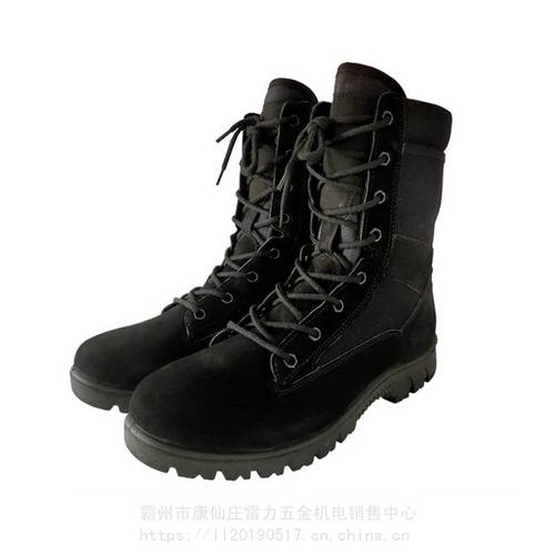 黑色帆布阻燃防护鞋火灾救援作训鞋森林消防靴耐高温防刺穿消防鞋雷力